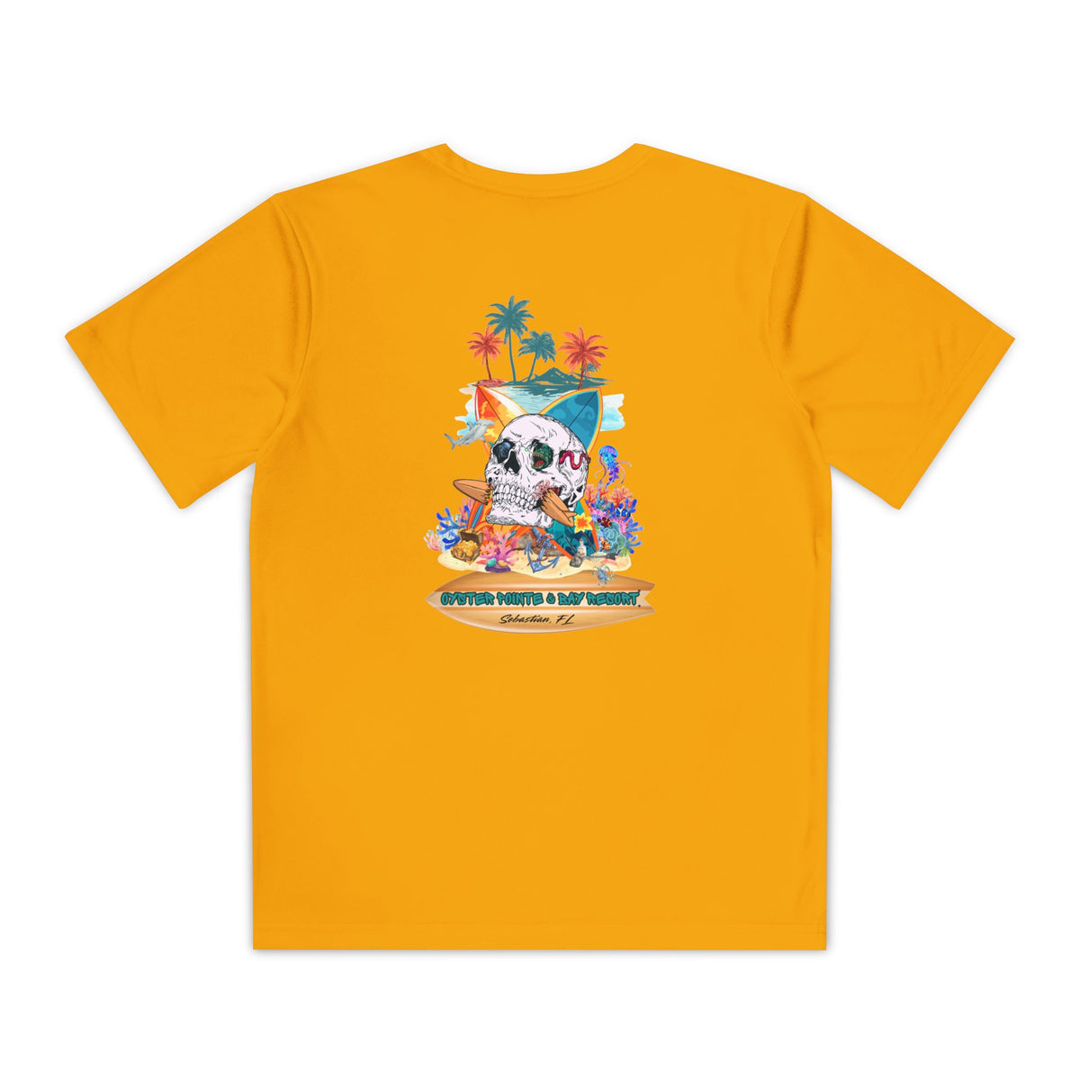 Youth Surf Skull Tee