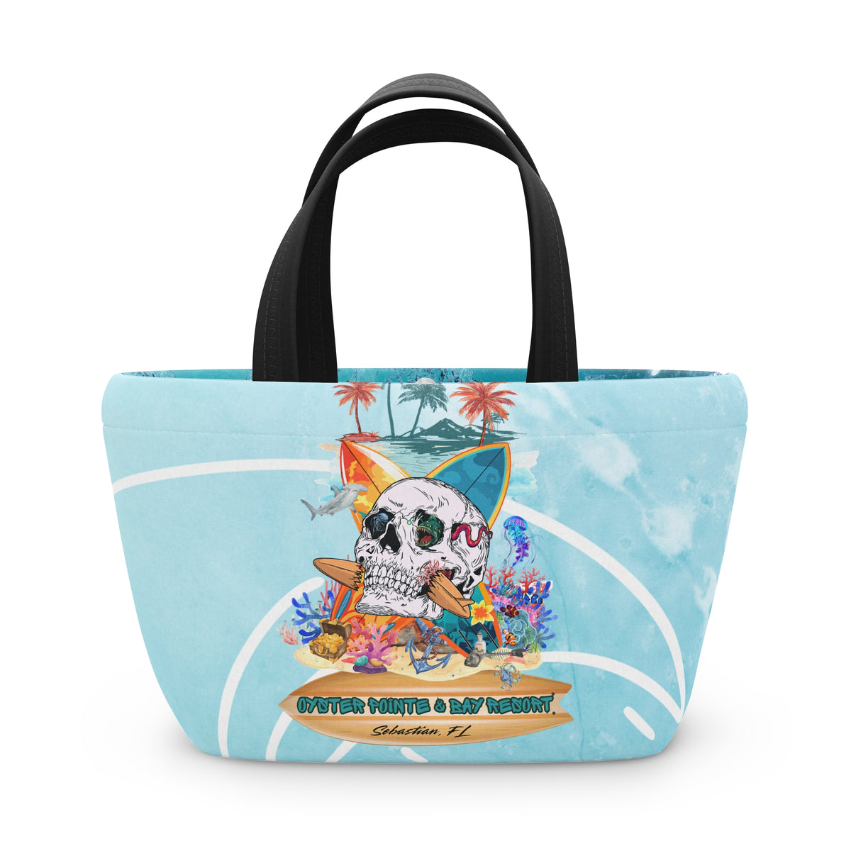 Tropical Skull Lunch Bag