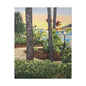 Tropical Poolside Canvas Wall Art