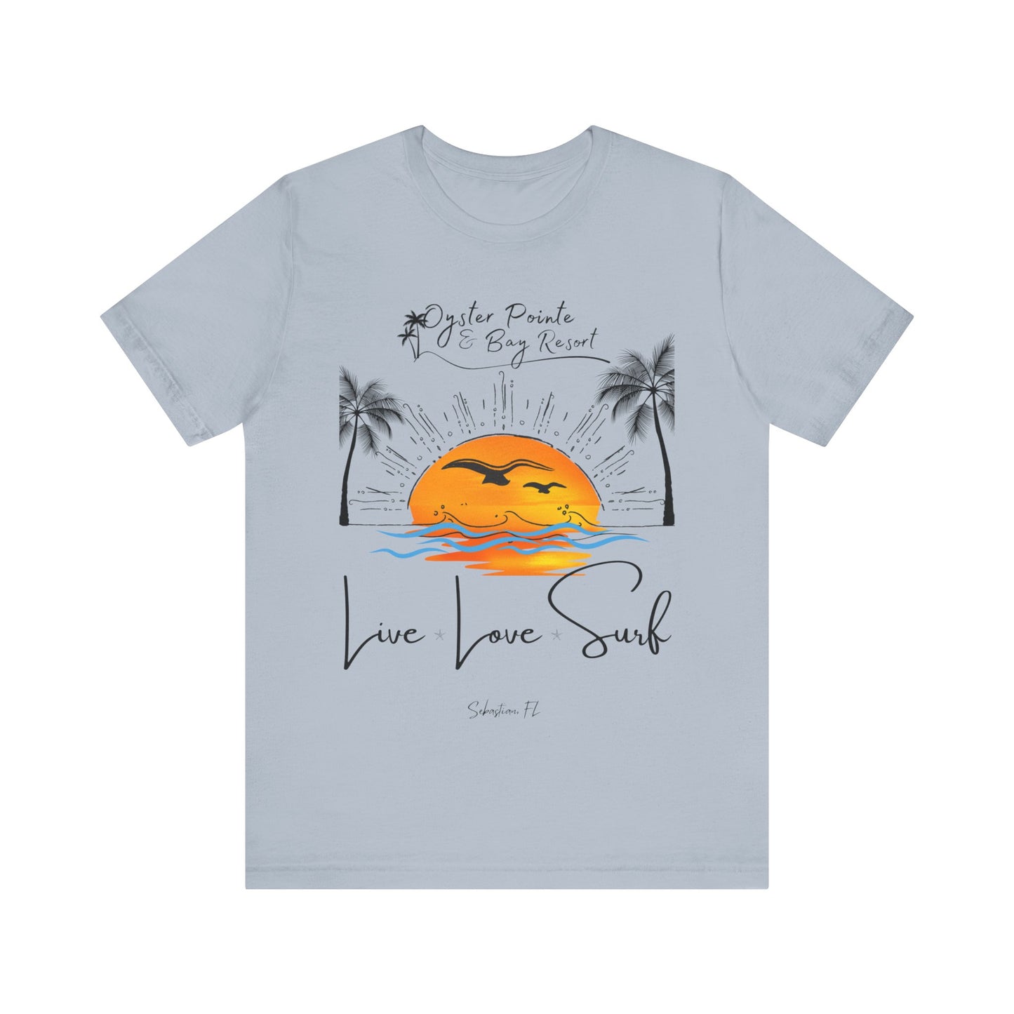 Ladies- Live, Love, Surf Summer T-Shirt