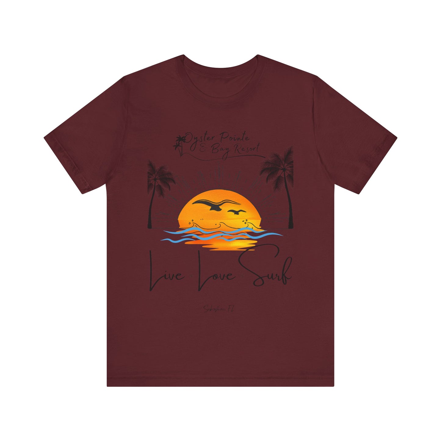 Ladies- Live, Love, Surf Summer T-Shirt