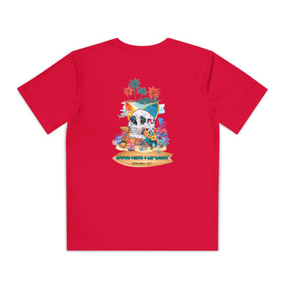 Youth Surf Skull Tee