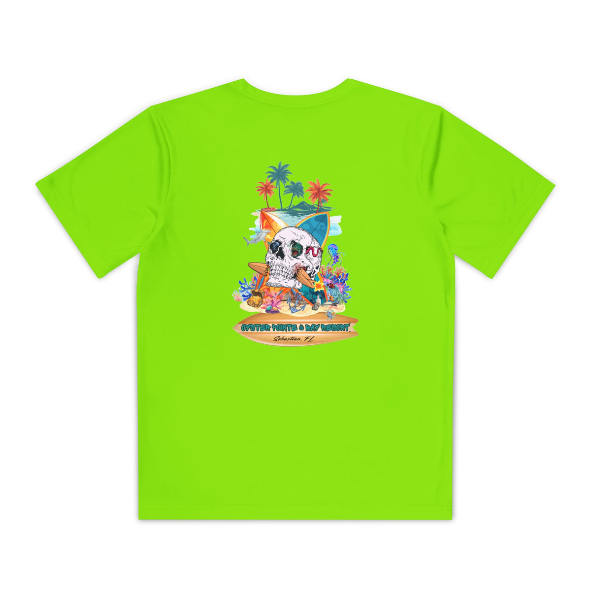 Youth Surf Skull Tee